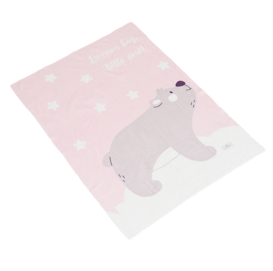 Одеяло 75/100 cm Dreamy bear розов