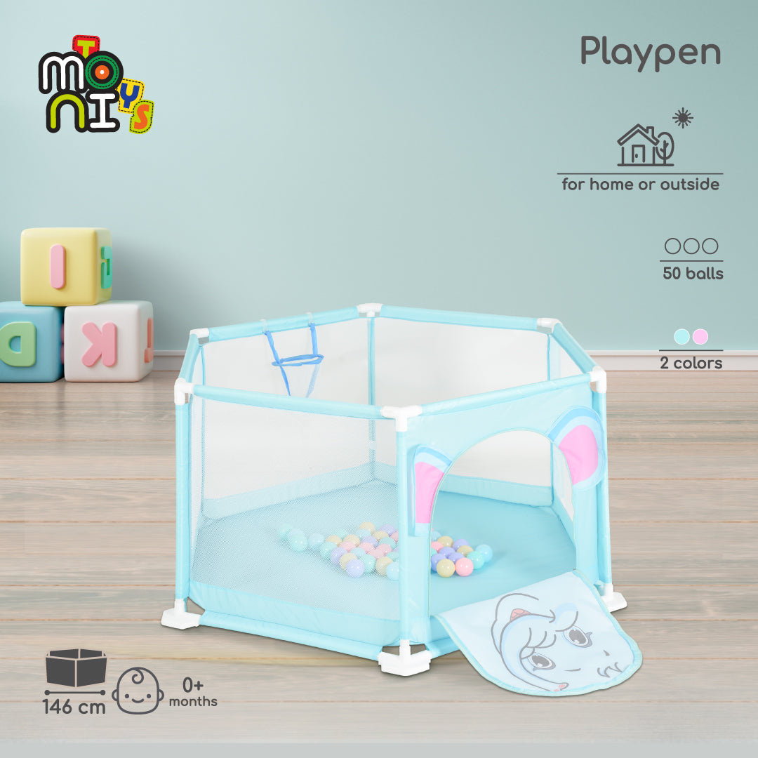 Кошара за игра 146 cm с 50 топки blue