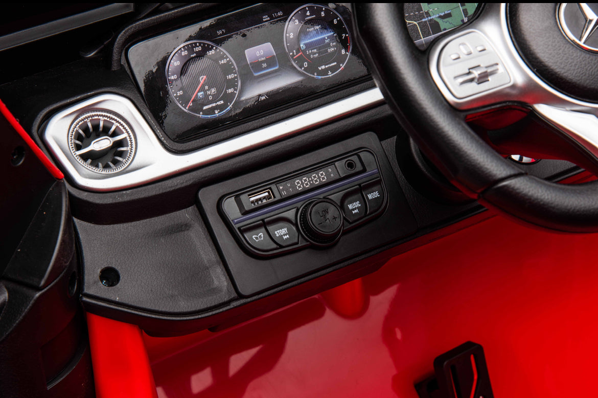 Акумулаторен джип Mercedes G63 4x4 мет.червен