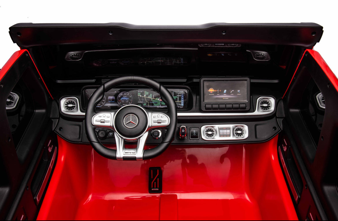 Акумулаторен джип Mercedes G63 4x4 мет.червен